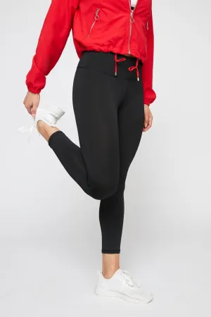 Black Cropped Infinite Active Legging