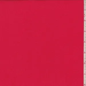 Bright Red Rayon Jersey Knit Fabric