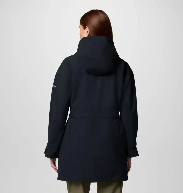 Columbia Ladies Black Here and There III Trench Jacket