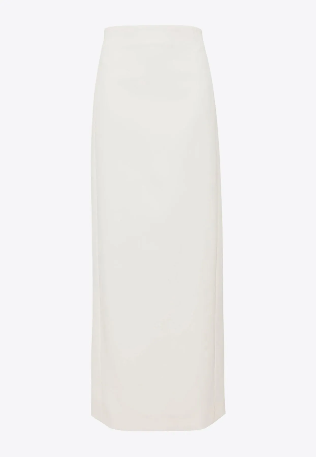 Column Wool Maxi Skirt