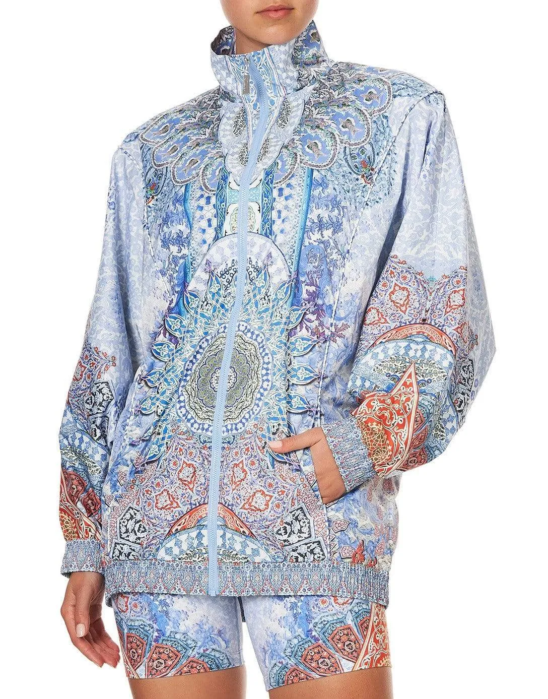 Concubine Realm Zip Front Windbreaker Jacket