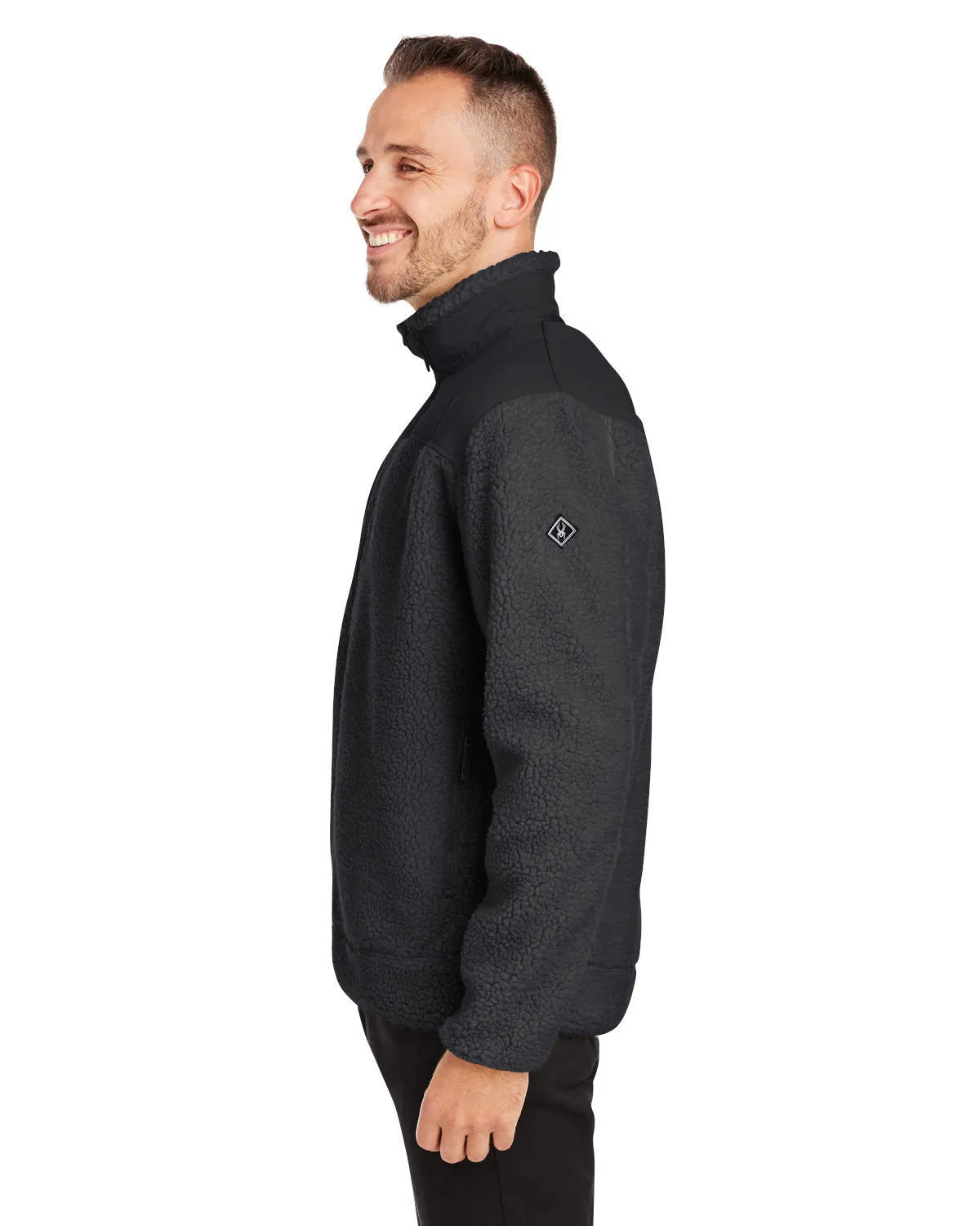 Custom Spyder Unisex Venture Sherpa Jackets, Black