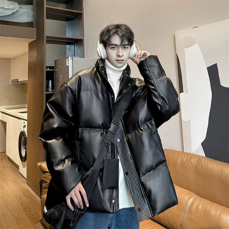 Hip Hop Ins American Retro Motorcycle Clothing Couple Leather Coat