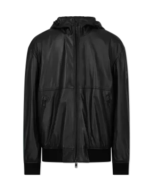 Jocamo Hoodie Leather Jacket