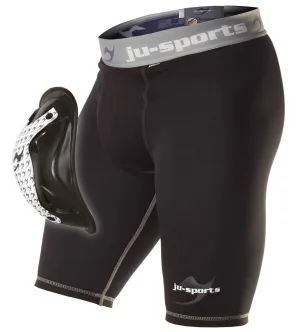 Ju Sports - Compression Base Shorts Motion Pro Flexcupilla - Musta