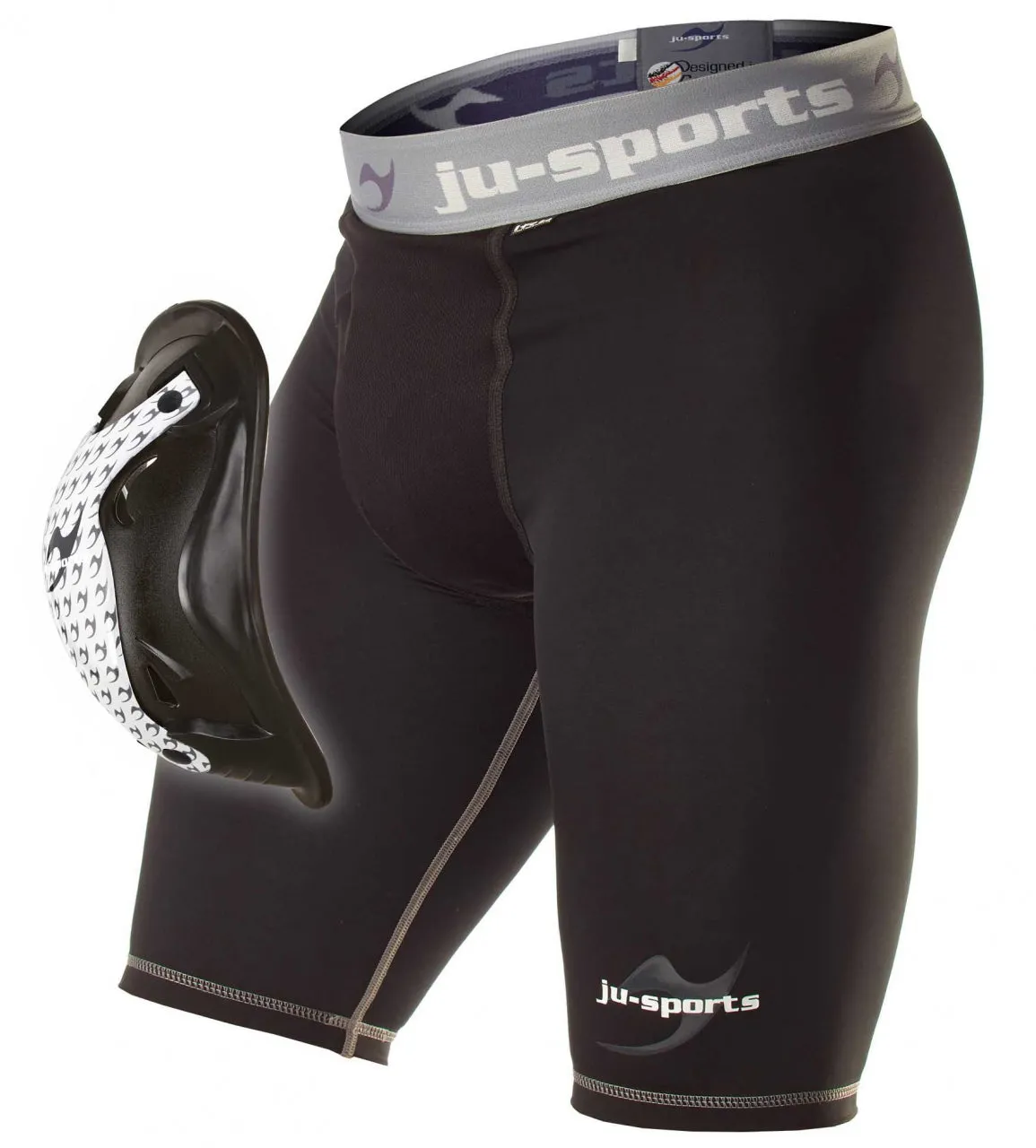 Ju Sports - Compression Base Shorts Motion Pro Flexcupilla - Musta