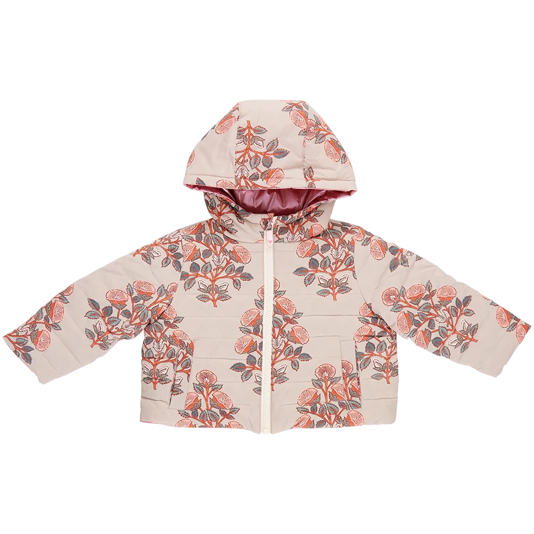 Kids Reversible Riley Jacket - Cloud Bouquet Floral