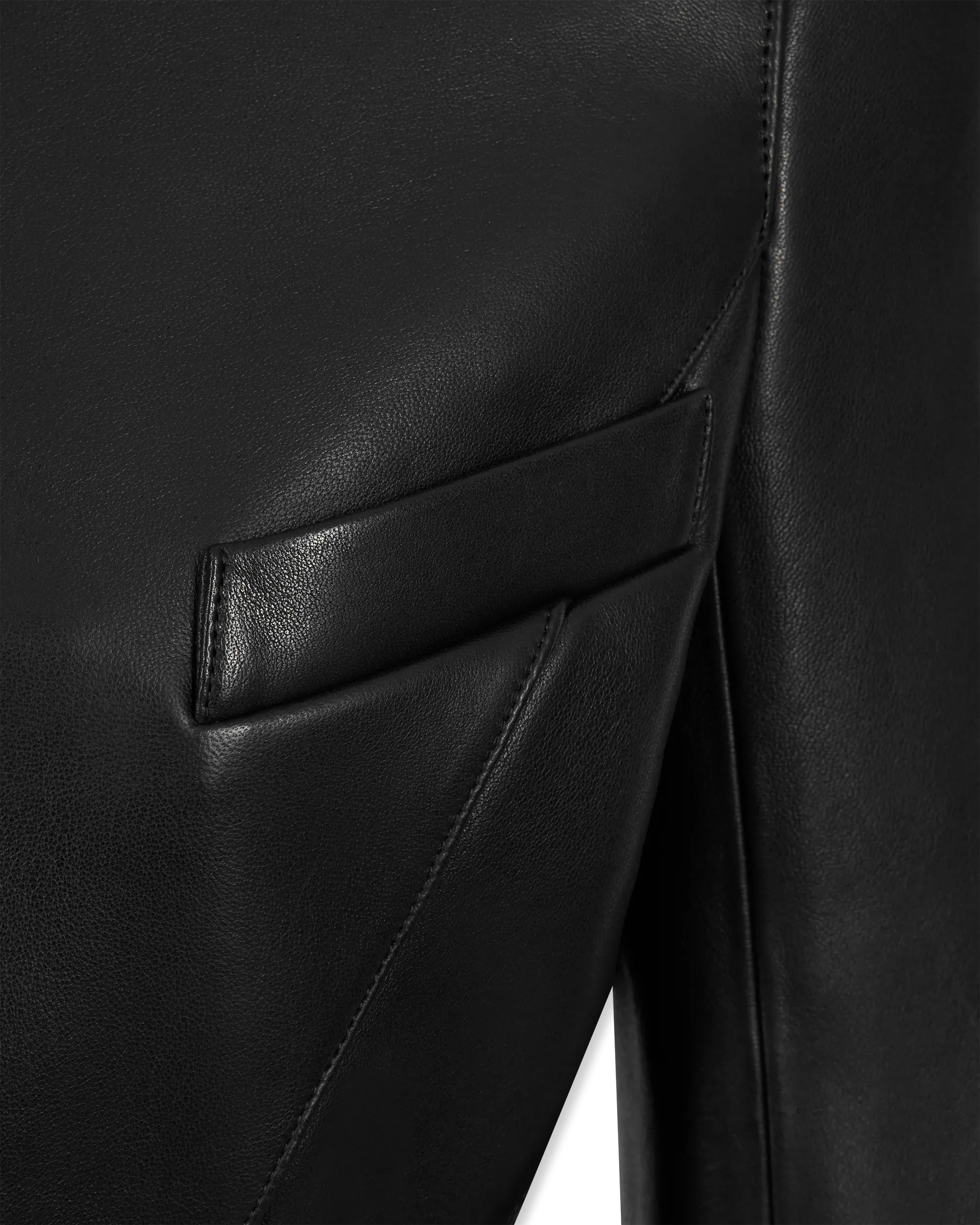 Lambskin Leather Peplum Jacket