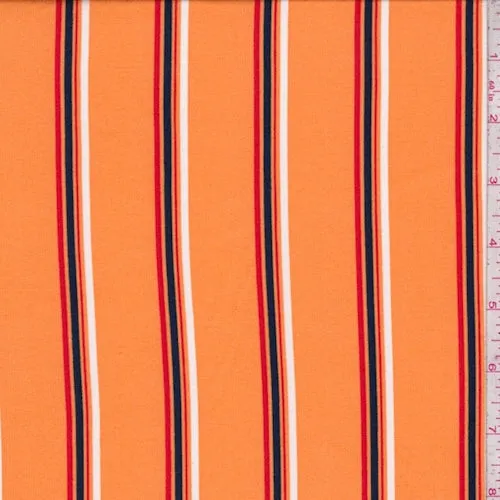 Mango Multi Stripe Double Brushed Jersey Knit Fabric