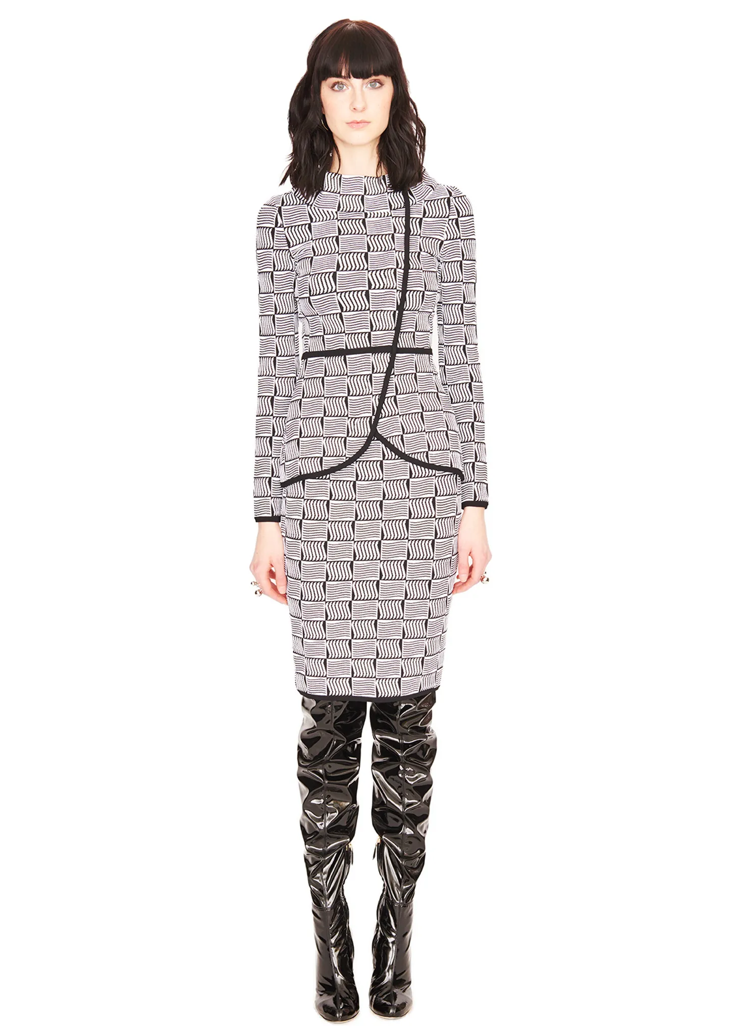 Mathilda -  Modern Contrast Pencil Skirt
