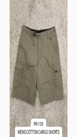 Mens Cotton Cargo Shorts