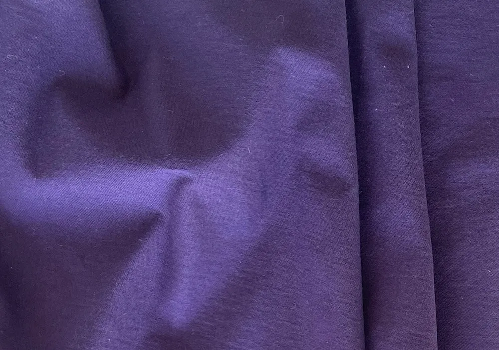 Mid-Weight Grape Jelly Cotton Knit (Made in  Italy)
