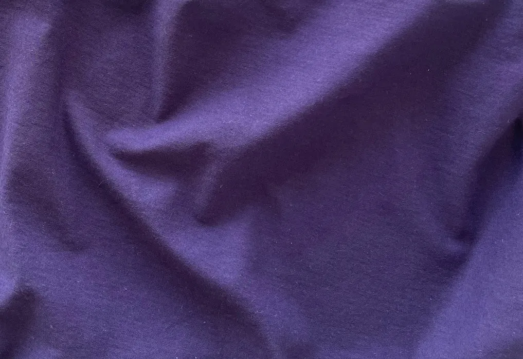 Mid-Weight Grape Jelly Cotton Knit (Made in  Italy)