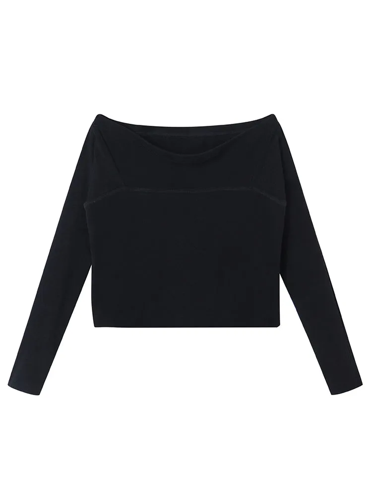 Off-shoulder Ribbon Wrap Tops