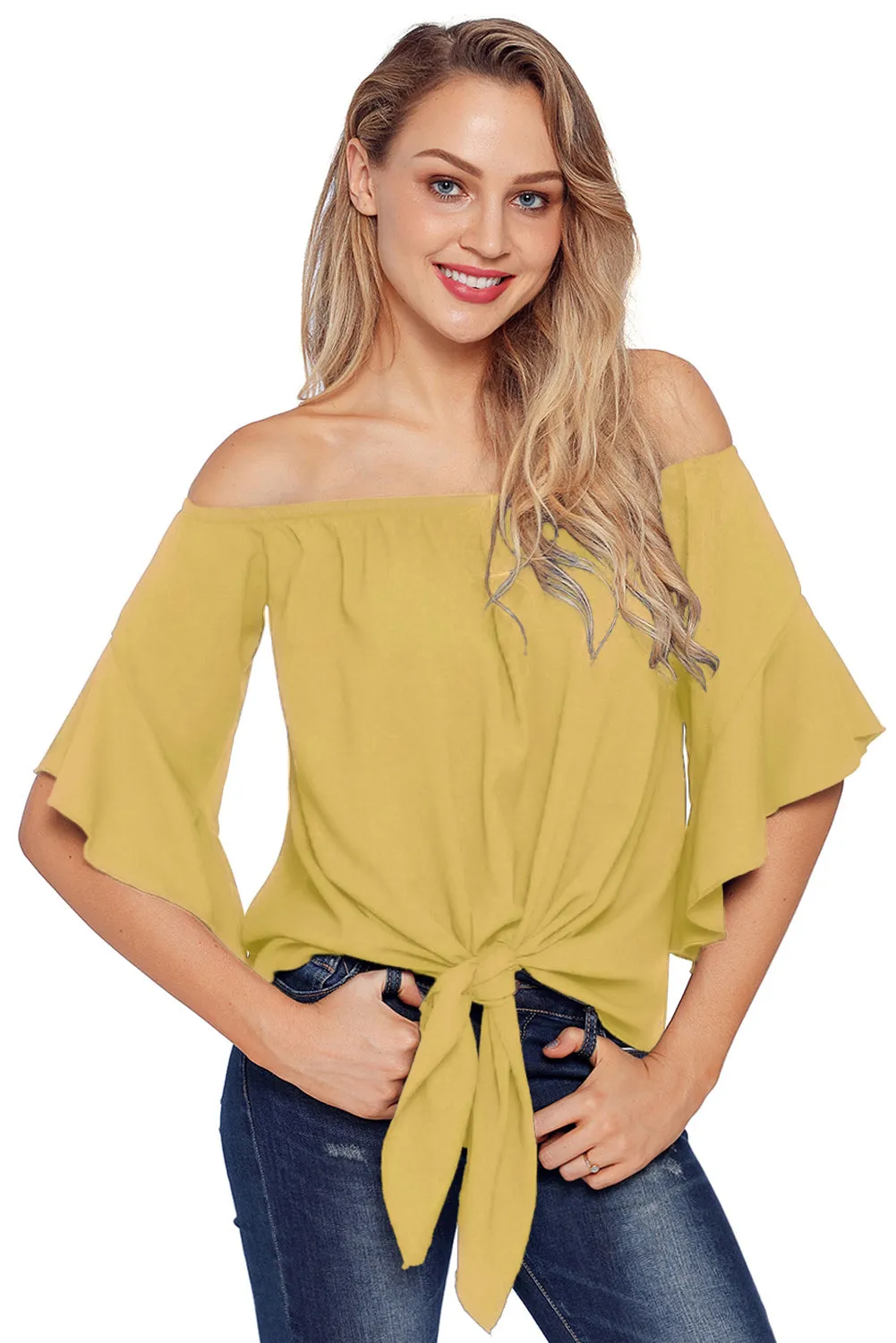 Off-the-shoulder Ruffle Tops for Women