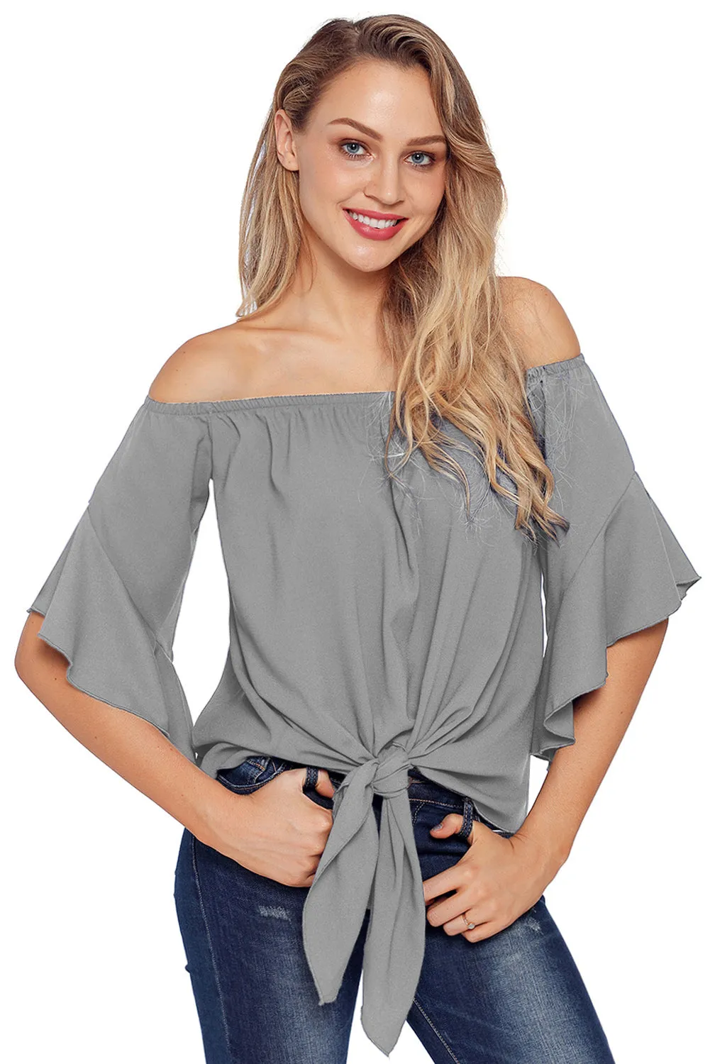 Off-the-shoulder Ruffle Tops for Women