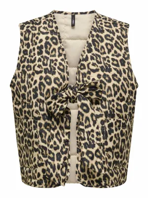 ONLY Onlannabell Bow Leo Waistcoat