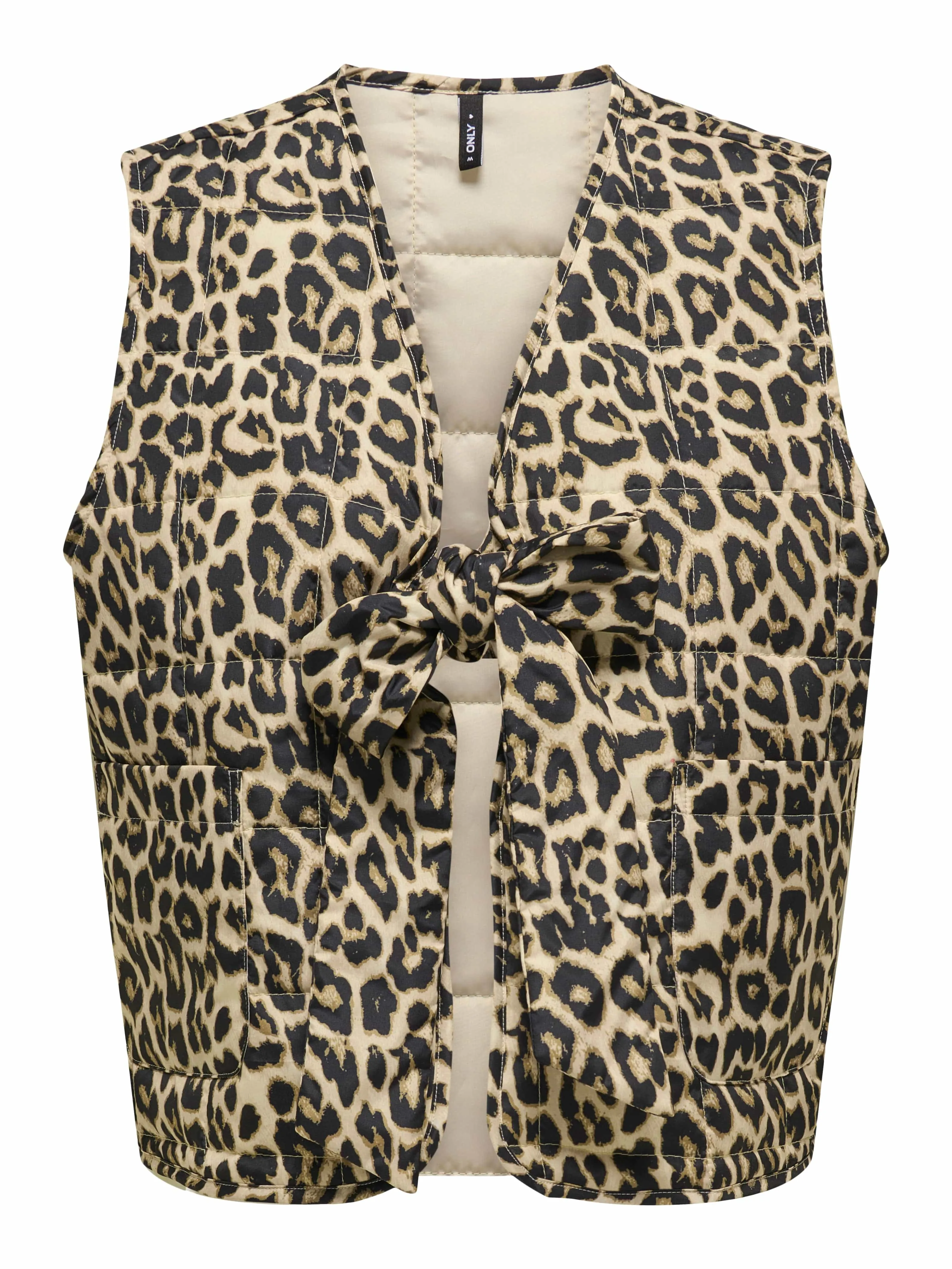 ONLY Onlannabell Bow Leo Waistcoat