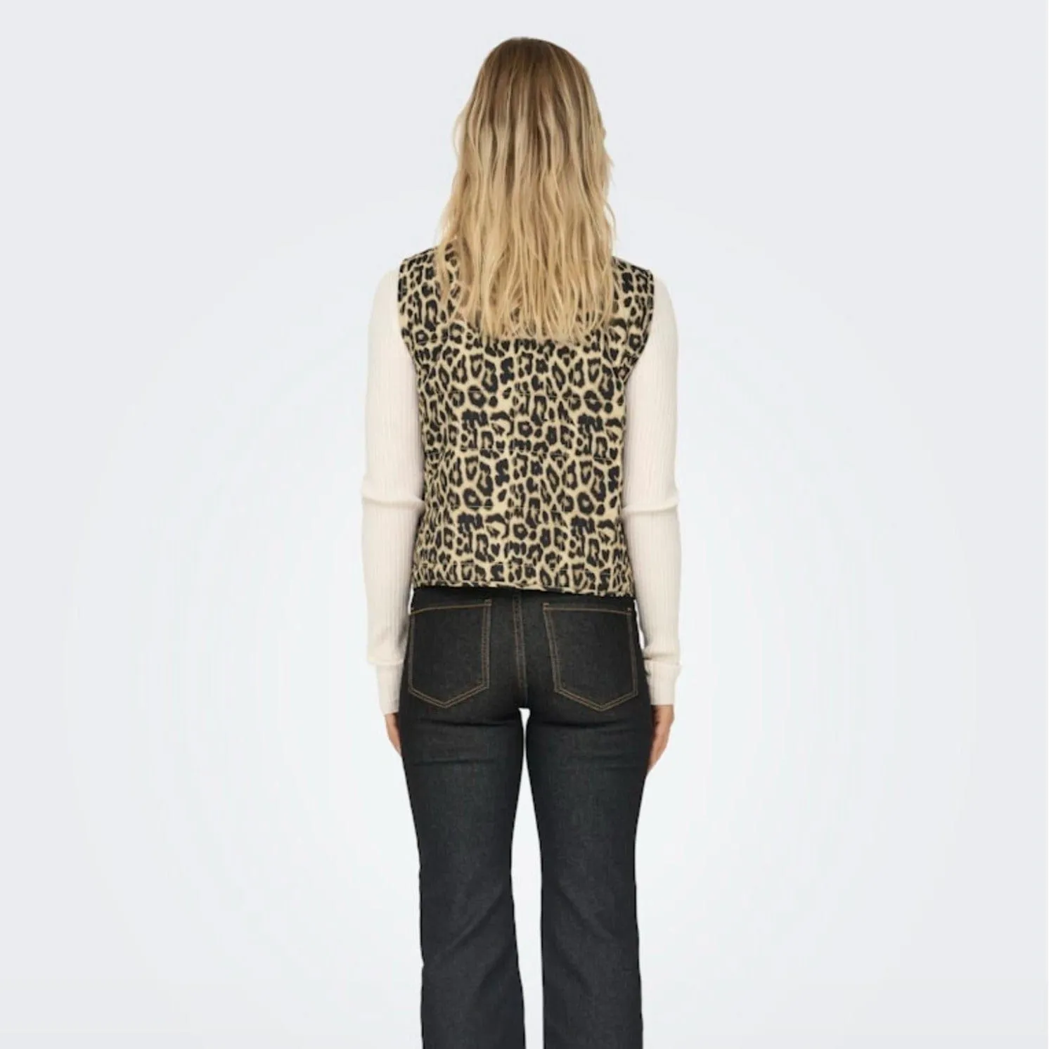 ONLY Onlannabell Bow Leo Waistcoat
