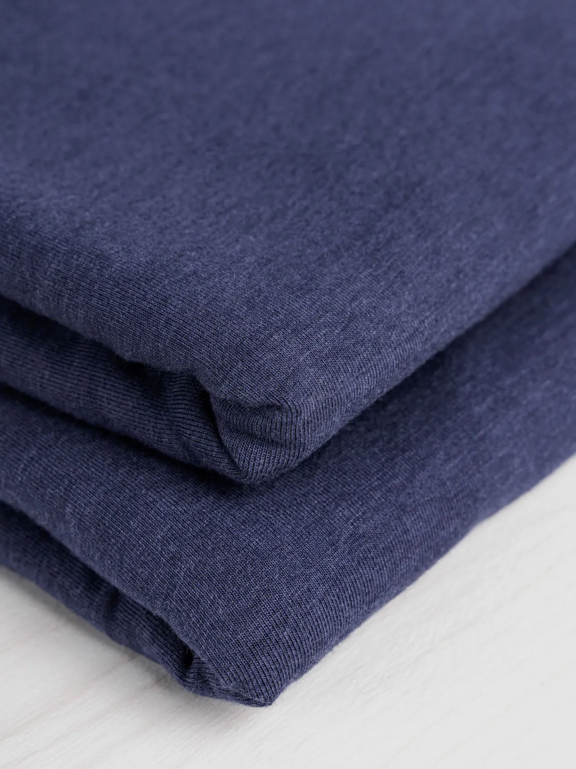 Organic Cotton   Tencel Stretch Knit Jersey - Royal Blue - Swatch