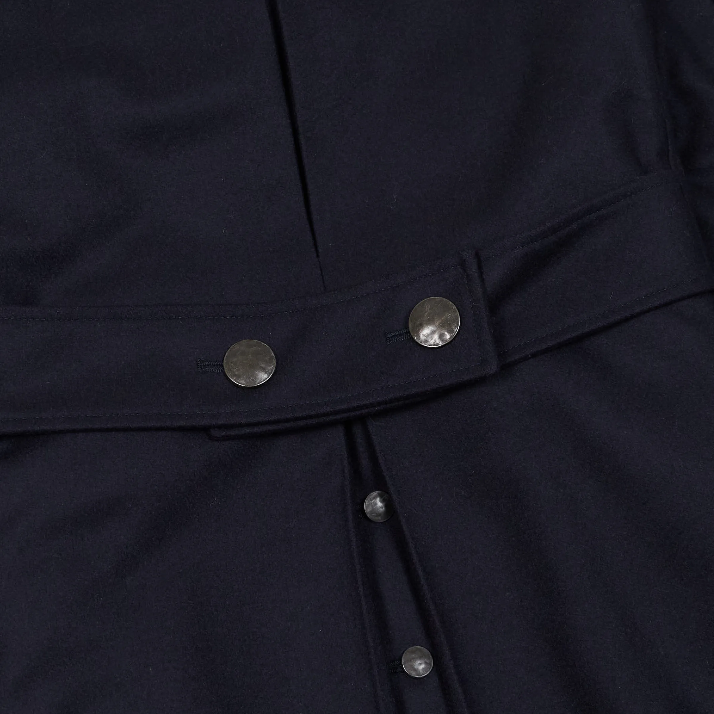 Palto Double-Breasted Officer Wool Coat