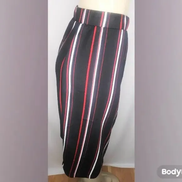 Red Striped Skirt