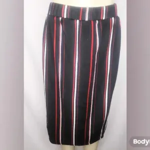Red Striped Skirt