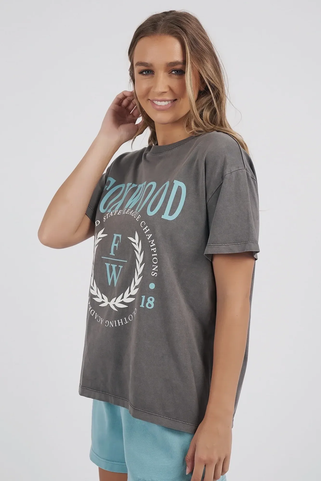 State League Tee in Iron