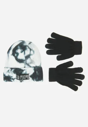 Tie-Dye Beanie Hat & Gloves
