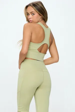 Women's Two Piece Activewear Set Cut Out Detail